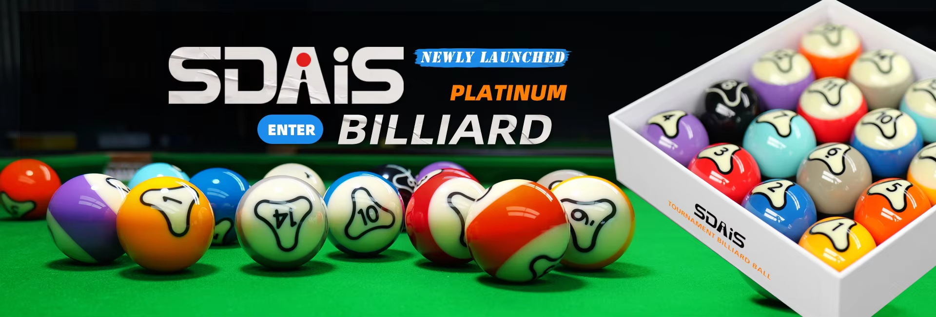 SDAIS Platinum Tournament Billiard Ball Set